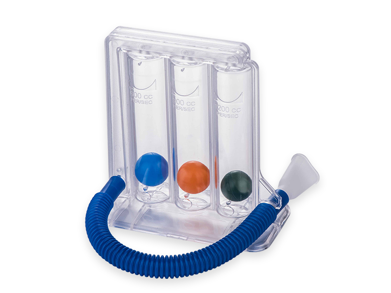 RJ-601A Clinic and home use 3-ball incentive spirometer for inspiratory exercising