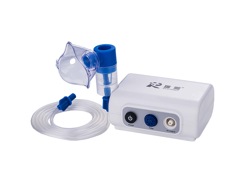 RJ-301 Portable hand size air pump nebulizer with mask and USB cable 