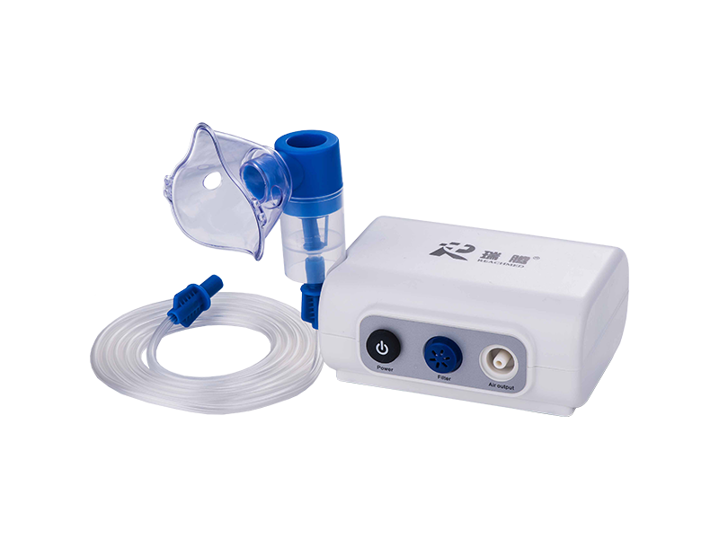 RJ-301 Portable hand size air pump nebulizer with mask and USB cable 