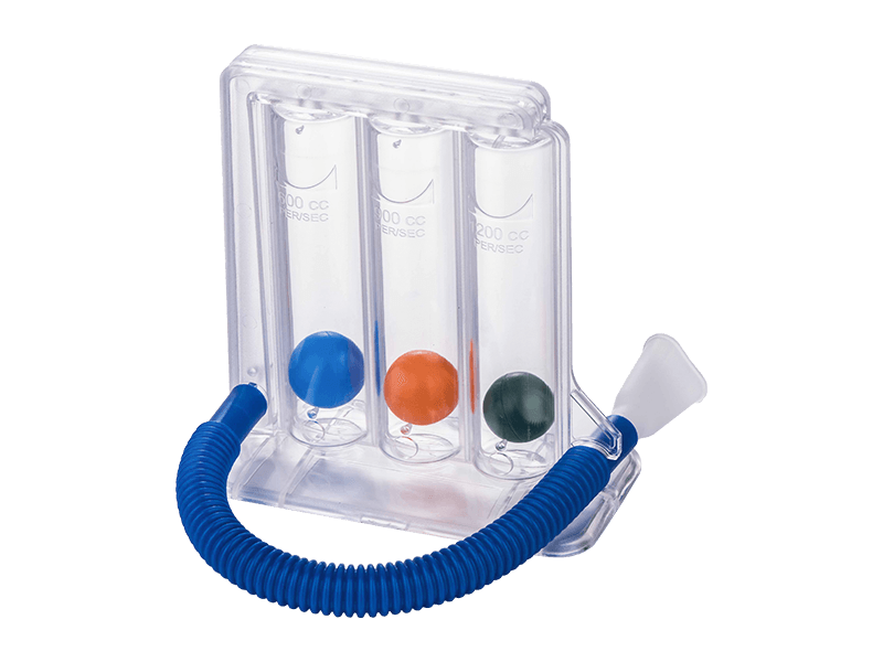 RJ-601A Clinic and home use 3-ball incentive spirometer for inspiratory exercising